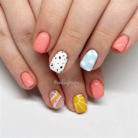 cute summer nail designs sparkling boy ideas