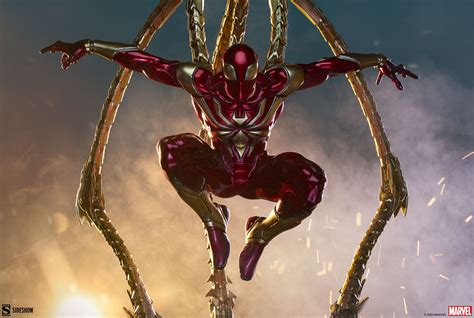comic book version   iron spider armor   life