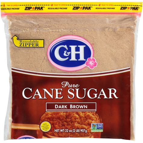 C&H Premium Pure Cane Dark Brown Sugar, 2 lb - Walmart.com