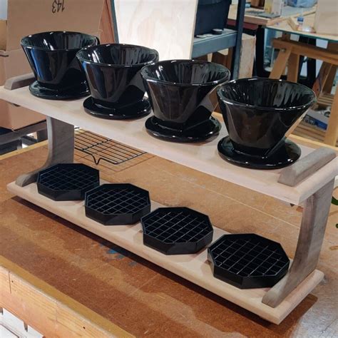 stunning hardwood pour  coffee station  myb woodworking