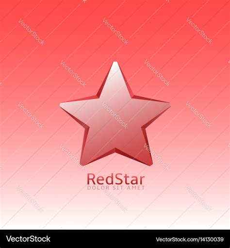 Red star logo Royalty Free Vector Image - VectorStock