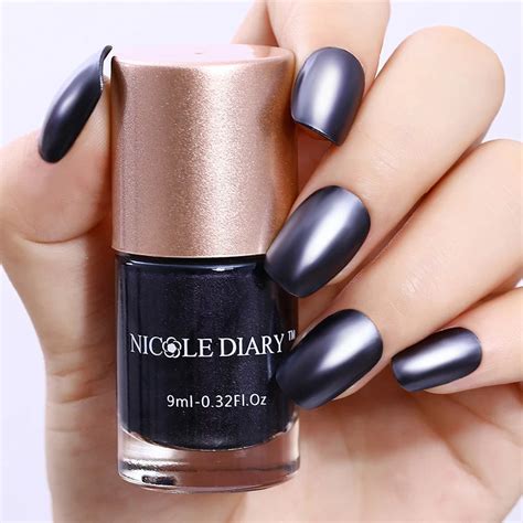 NICOLE DIARY 9 мл Лак для ногтей металлик зеркальный эффект красный ...