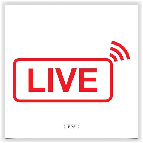 Live streaming icons and video broadcast logo premium elegant template