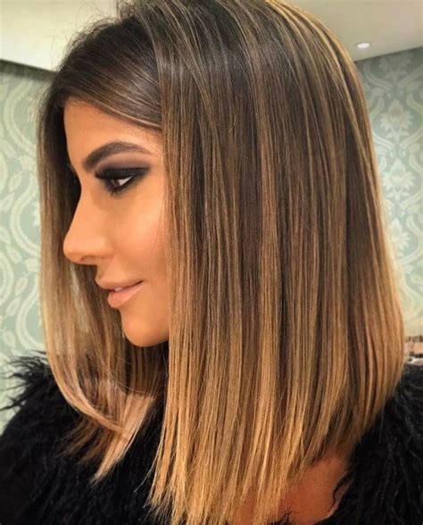 Long Bob Em Camadas Liso - Cortes De Cabelo Bob Em Camadas Longas Para Mulheres Negras Peruca
