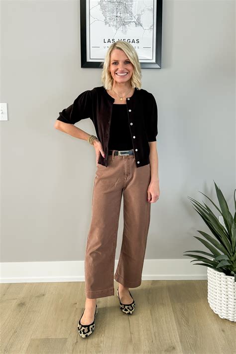 How to Wear Brown Pants - Thrifty Wife Happy Life