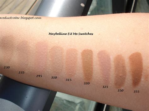 Maybelline Fit Me Colour Chart: A Visual Reference of Charts | Chart Master