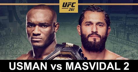 Kamaru Usman vs Jorge Masvidal 2 full fight video UFC 261 highlights