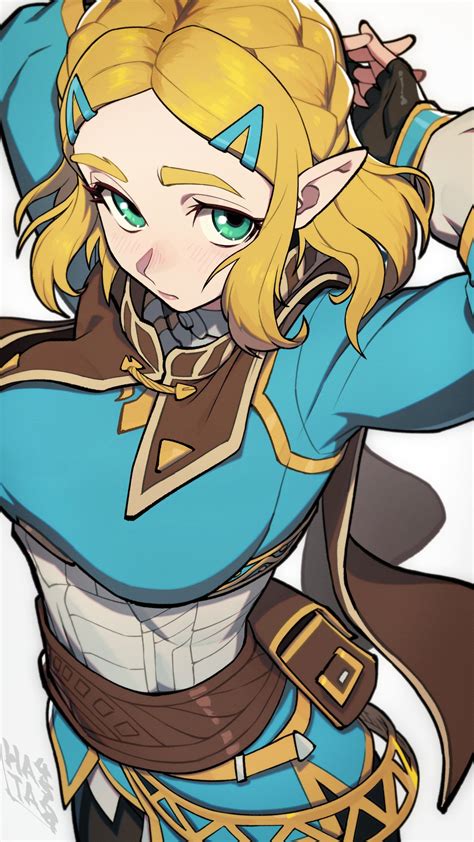 princess zelda  legend  zelda    drawn  hata