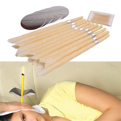 Coning Beewax Natural Ear Candle Ear Healthy Care Ear Treatment Wax Re ...