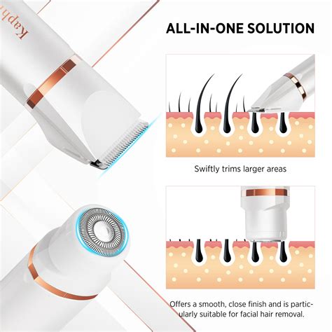 Snapklik.com : Bikini Trimmer For Women Pubic Hair: 2 In 1 Eletctric