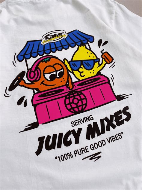 History Of Rave 'Juicy Mixes' Tee - White – UN:IK Clothing