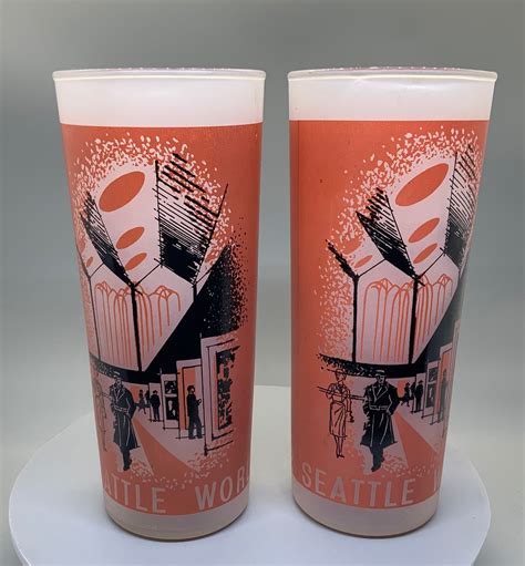 Vintage 1962 Seattle Worlds Fair Glasses Set of 2 - Etsy