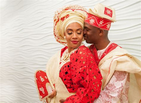 Kascha and Henry's Vibrant Red Nigerian Wedding