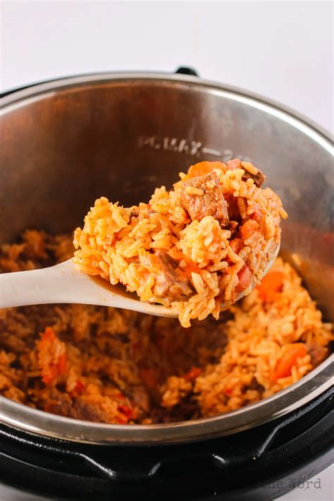 Instant Pot Stew Beef and Rice - Num's the Word