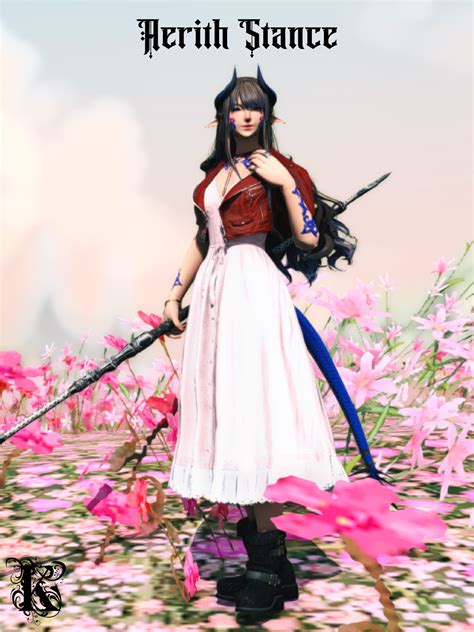 Aerith Stance - The Glamour Dresser : Final Fantasy XIV Mods and More