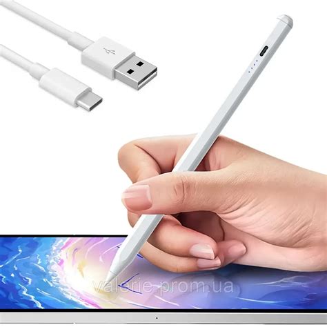 Стилус ручка для телефона и планшета, с USB, Белый / Активный ...