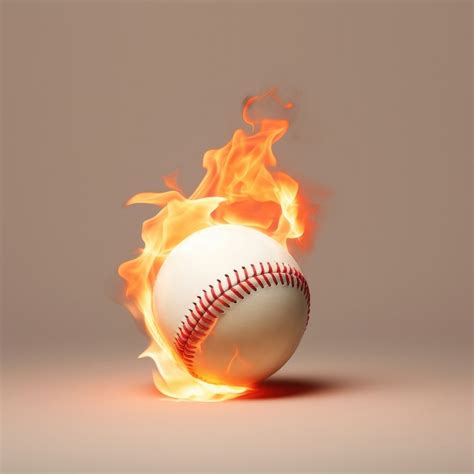 burning baseball burning sports fire  photo rawpixel