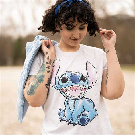 Lilo & Stitch - Camiseta Stitch blanca | Elbenwald