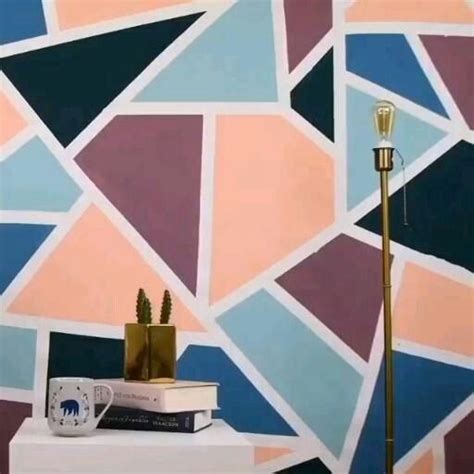 Beautiful geometric wall painting designs and ideas wall decoration ...