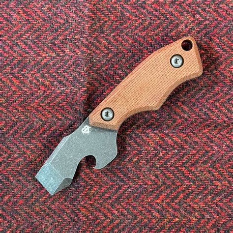 N-Bier Natural Micarta lila Liner – Baumann-EDC-Gear