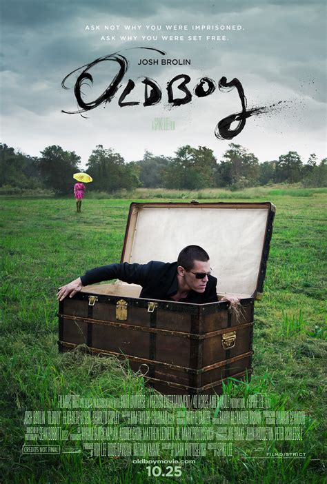 OLDBOY (2013) Movie Poster: Josh Brolin in a box for Spike Lee's Film | FilmBook