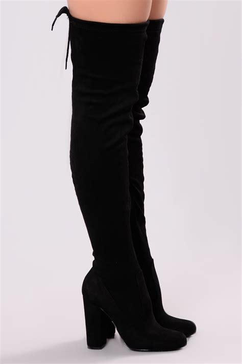 Pretty In Thigh High Boots - Black | Fashion Nova | Thigh high boots