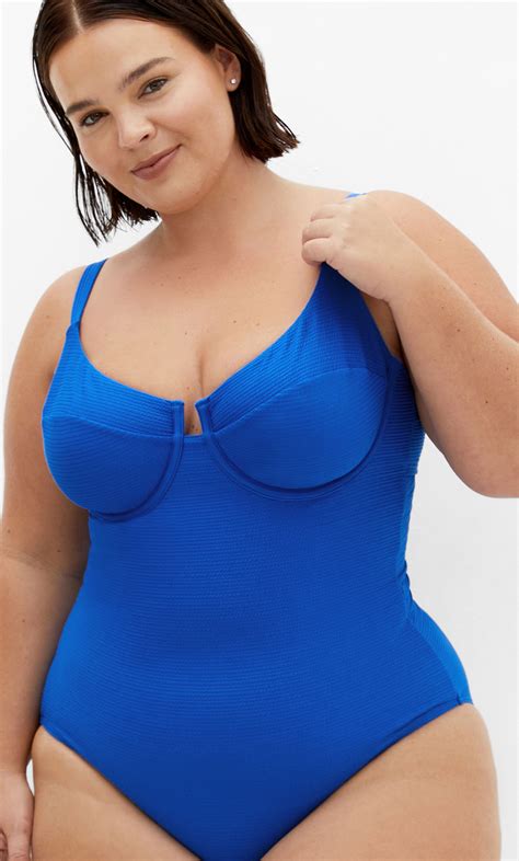 Alicante Underwire 1 Piece - cobalt blue | City chic, One piece