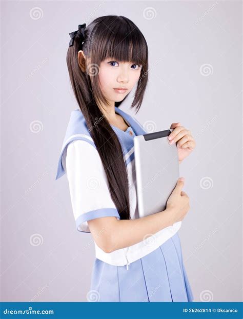 Japanese Cute Teen School Girl Stock Photo - Image: 26262814