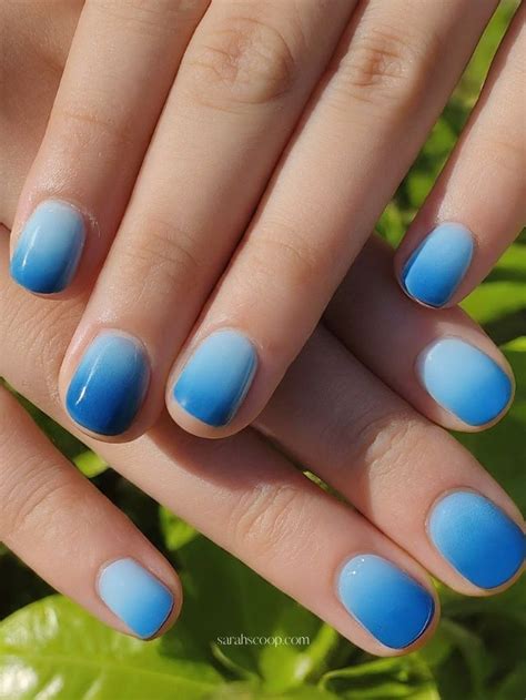35+ Blue Nail Designs For Short Nails
