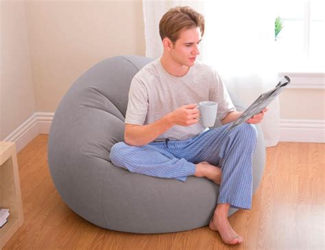 Надувное кресло 68579NP Intex Beanless Bag Chair 107х104х69 см, цена ...
