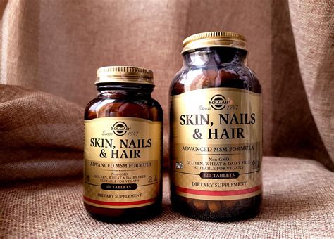Solgar, Солгар, кожа ногти и волосы, Skin Nails Hair, с MSM, витамины ...
