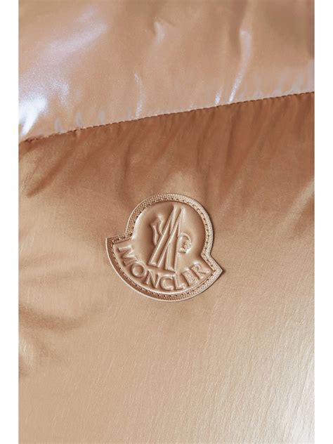 MONCLER Faucille quilted metallic shell down vest | NET-A-PORTER
