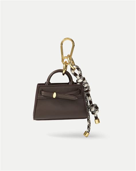 Veronica Beard Dash Bag Charm in Espresso Multi | Veronica Beard CA