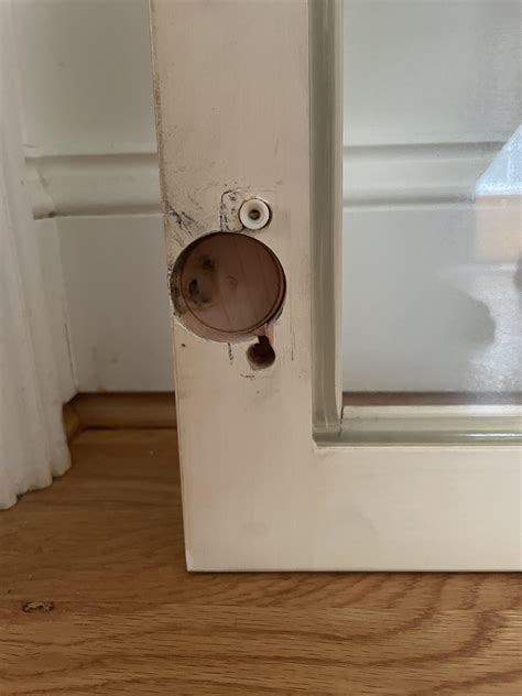 how to fix large hole in cabinet