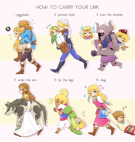 [ALL] A Zelda guide to carrying your Link (art by entiqua) : r/zelda