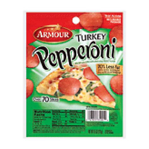 Armour turkey pepperoni 4oz