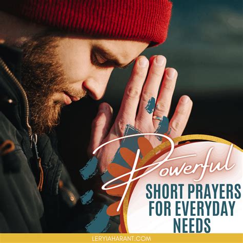 Powerful Collection of Short Prayers for your Everyday Needs - LeRyiah ...