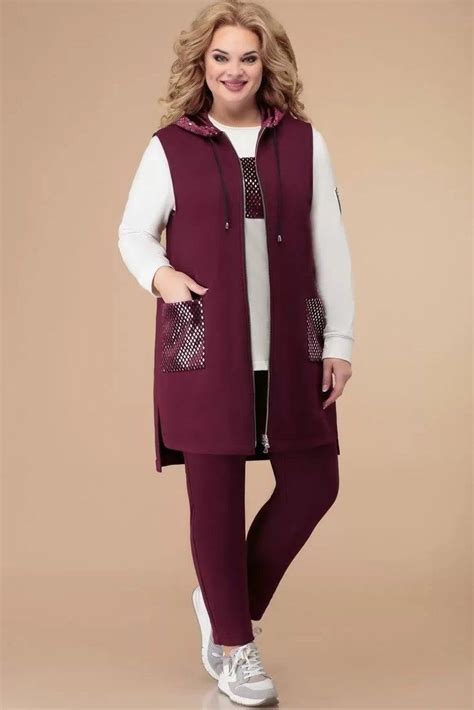 Спортивный костюм с жилетом | Sporty outfits, Coat women fashion ...