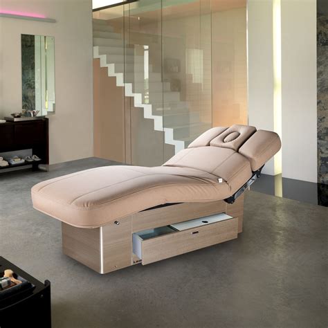 Electric massage table - PORTOFINO EVO - Lemi BEAUTY & SPA - wooden