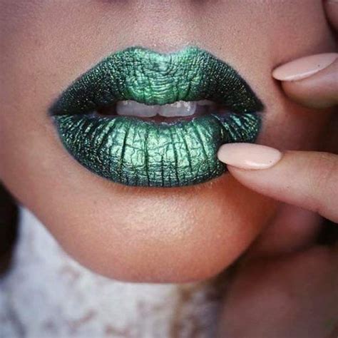42 Magical Shades of Green Lipstick | Green lipstick, Makeup for green