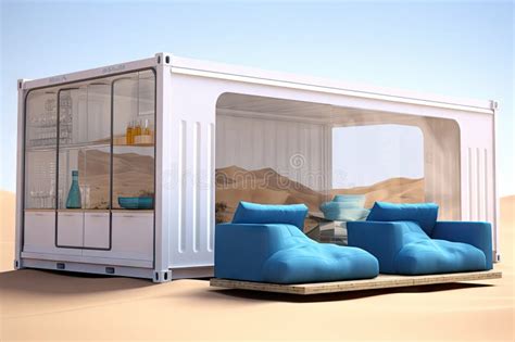 Shipping Container As Modular Home in Desert, Living in Shipping ...