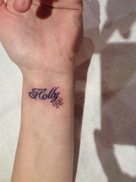 Holly tattoo | Tattoos, Print tattoos, Tattoo quotes