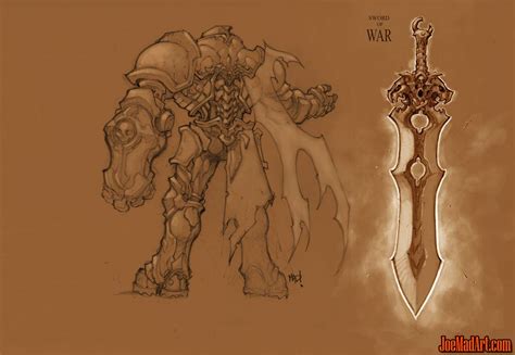 joemadartcom darksiders war   sword  version concept art