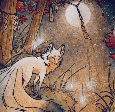 kitsune fox kitsune  japanese legend   fox sakuraco
