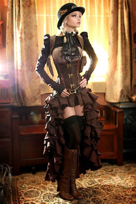 steampunk dress steampunk couture steampunk fashion