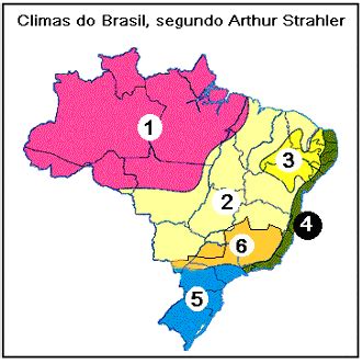 Climas Do Brasil Segundo Arthur Strahler - .: Classificação Climática de Arthur Strahler