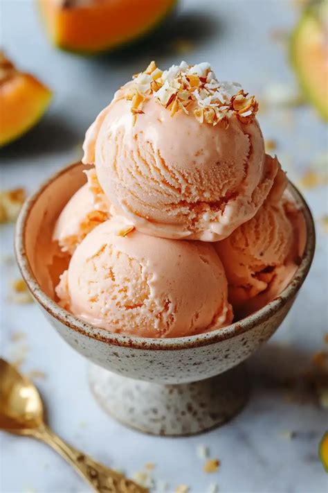 Papaya Coconut Ice Cream – A Creamy Tropical Delight! - MmmRecipes ...