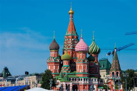 Saint Basil`s Cathedral Sobor Vasiliya Blazhennogo Editorial Stock ...