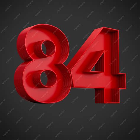 premium photo red digit      shadow  illustration