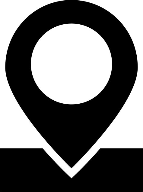 location pin icon  black  white color  vector art  vecteezy
